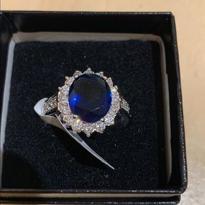Kate Bissett Oval Sapphire Crystal ring.